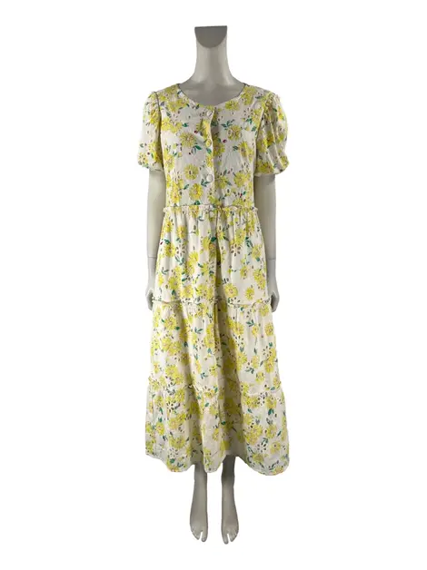 Vestido Cris Barros Bordado Floral