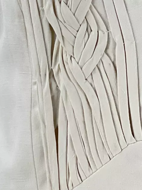 Vestido Cris Barros Curto Bege