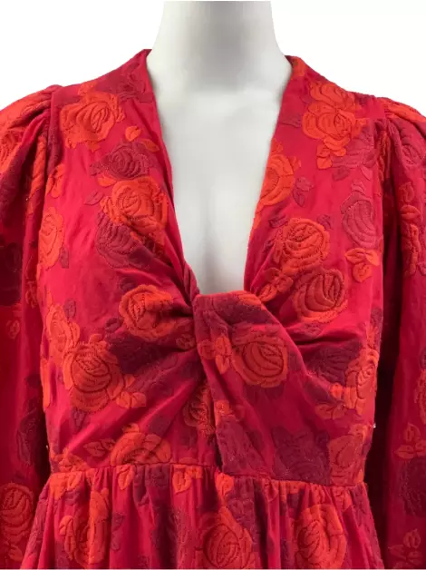 Vestido Cris Barros Tecido Bordado
