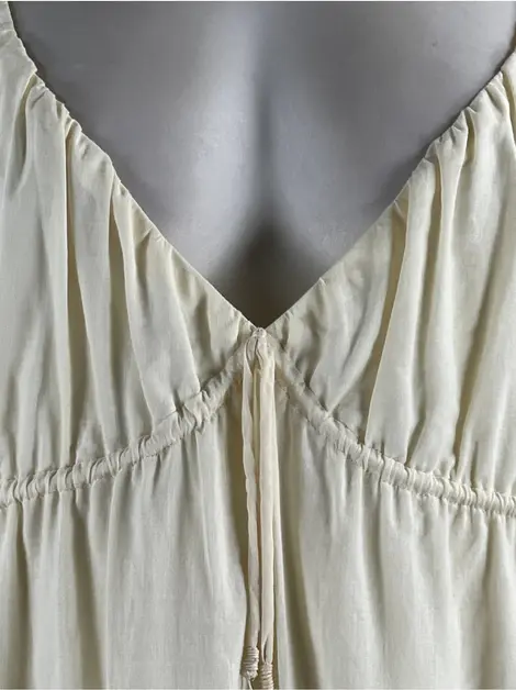 Vestido Cris Barros Midi Off White