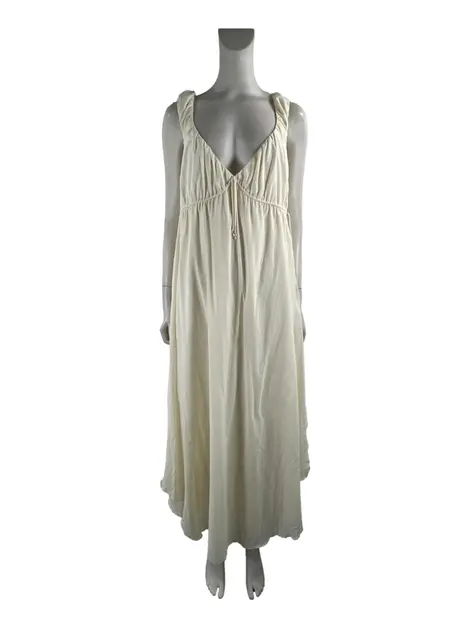 Vestido Cris Barros Midi Off White