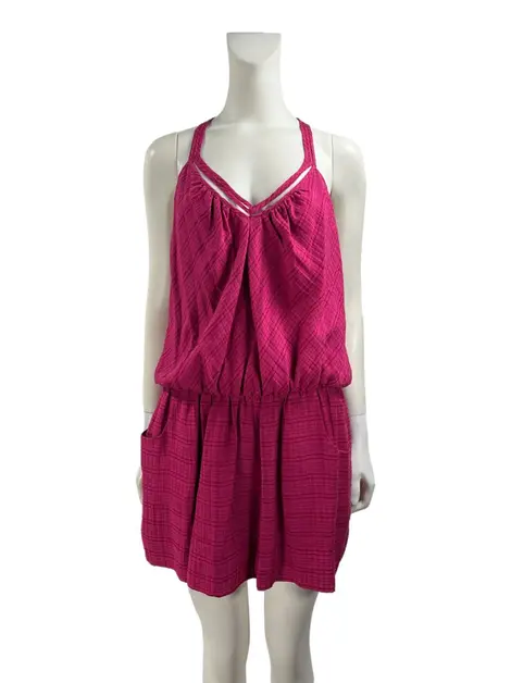 Vestido Cris Barros Rosa Listrado