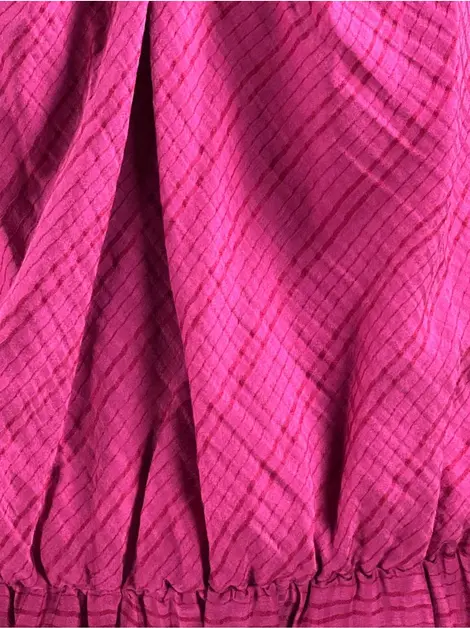 Vestido Cris Barros Rosa Listrado