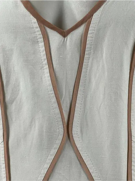 Vestido Cris Barros Tecido Bege