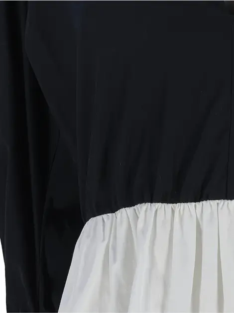 Vestido Cris Barros Tecido Bicolor