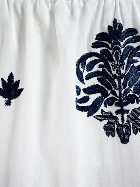 Vestido Cris Barros Tecido Branco Bordado