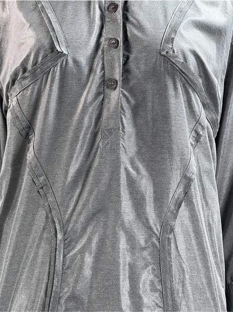 Vestido Cris Barros Tecido Cinza