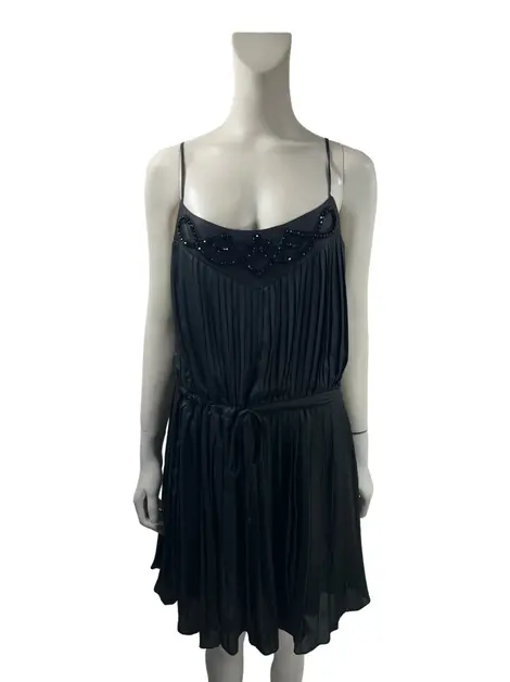 Vestido Cris Barros Tecido Drapeado Preto