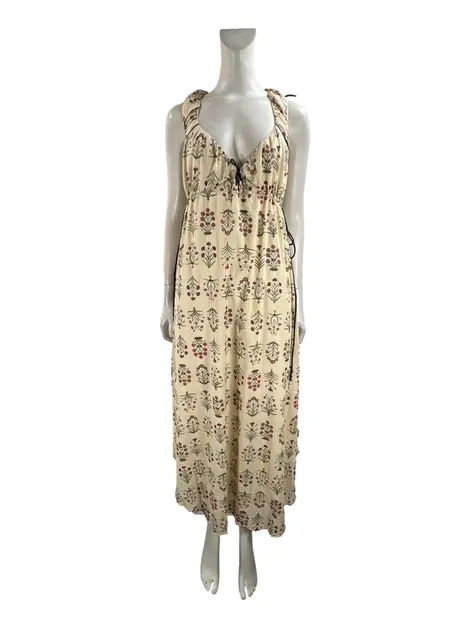 Vestido Cris Barros Tecido Estampado
