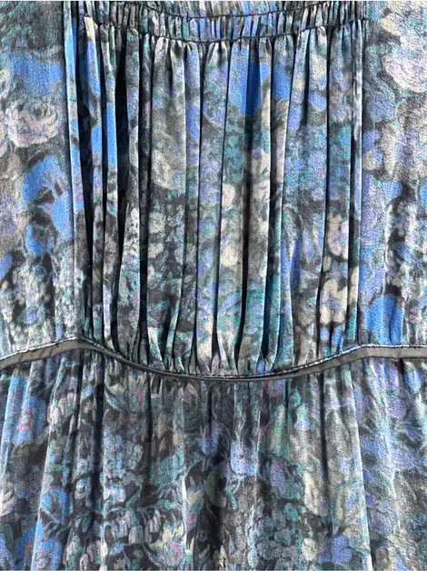 Vestido Cris Barros Tecido Estampado