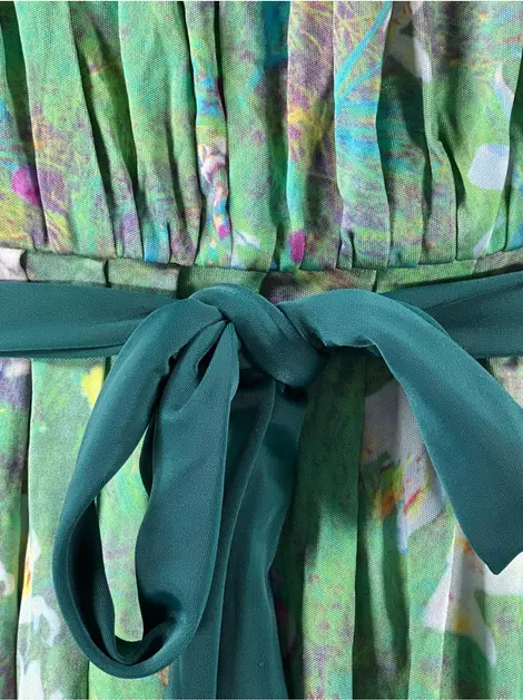 Vestido Cris Barros Tecido Estampado