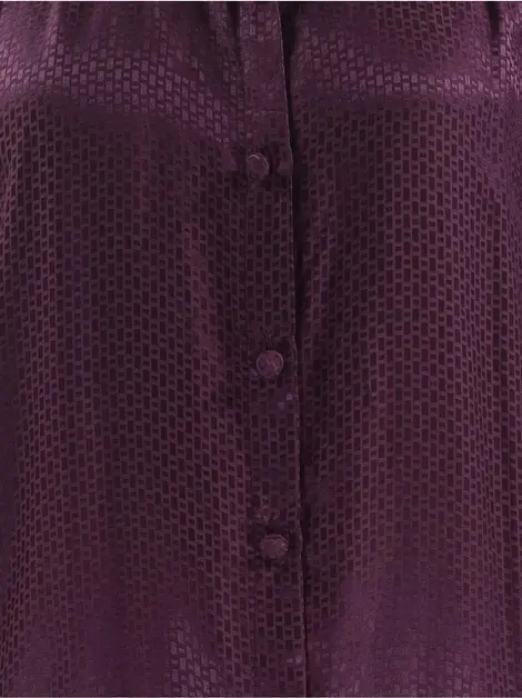 Vestido Cris Barros Tecido Estampado Roxo