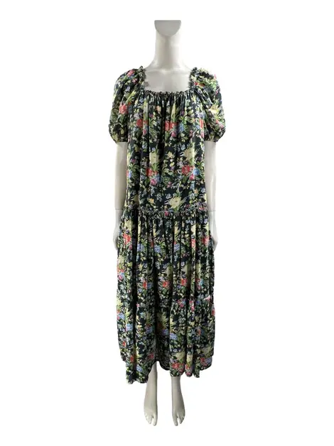 Vestido Cris Barros Tecido Floral