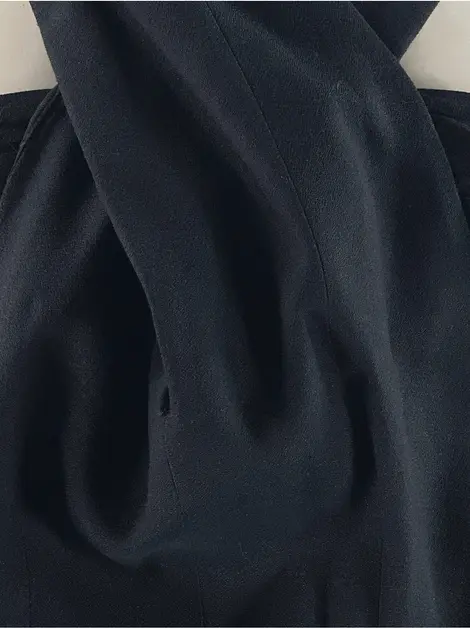 Vestido Cris Barros Tecido Preto