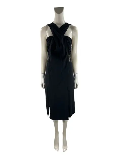 Vestido Cris Barros Tecido Preto