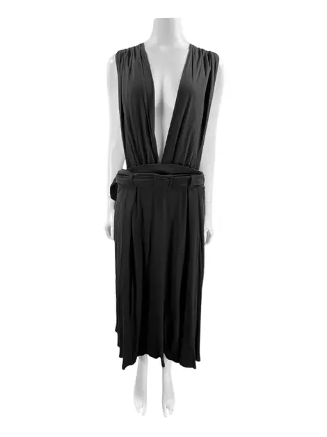 Vestido Cris Barros Tecido Preto
