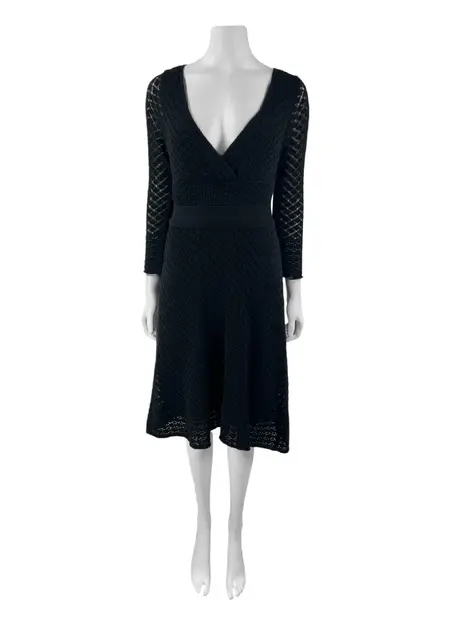 Vestido Cris Barros Tecido Preto