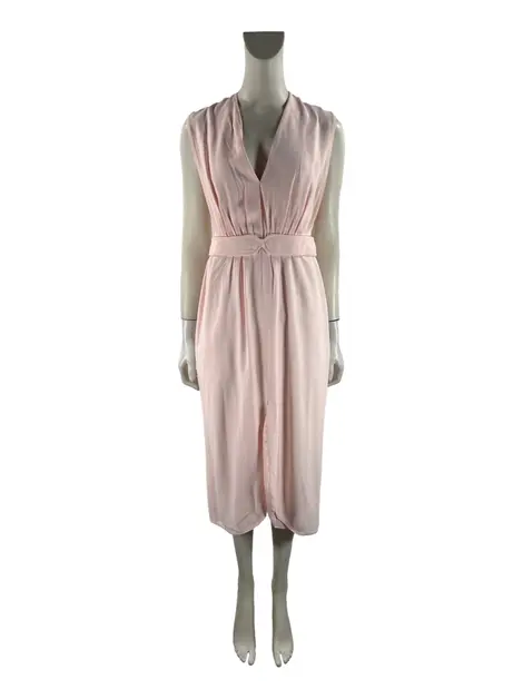 Vestido Cris Barros Tecido Rosa