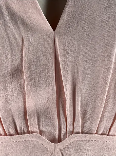 Vestido Cris Barros Tecido Rosa