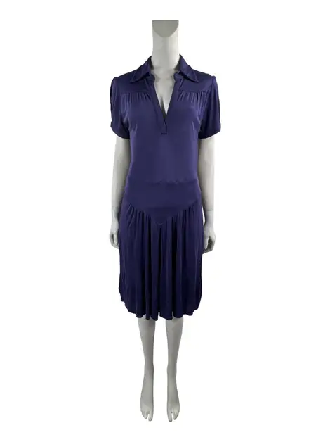 Vestido Cris Barros Tecido Roxo