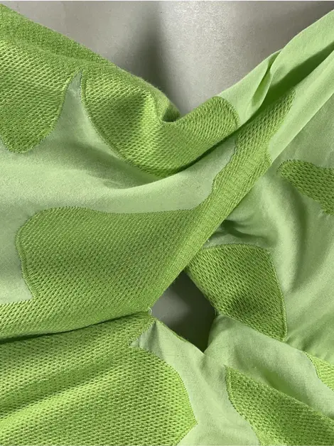 Vestido Cris Barros Tecido Verde