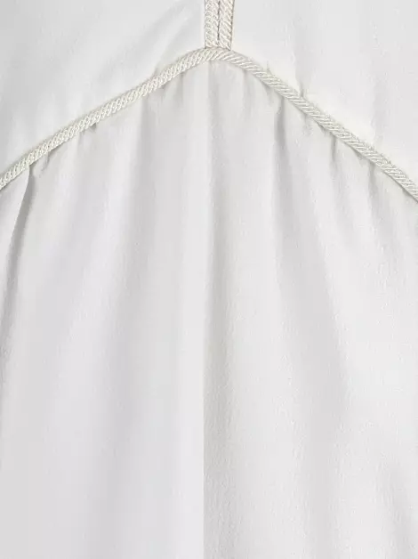Vestido Cris Barros Texturizado Off White