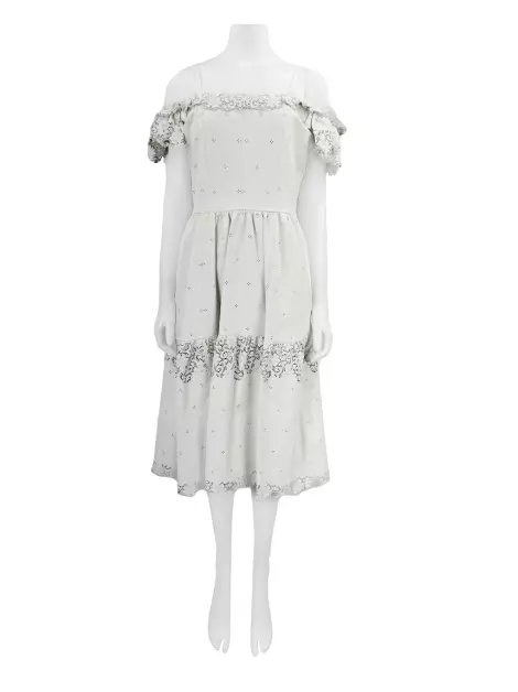 Vestido Cruise Couro Branco