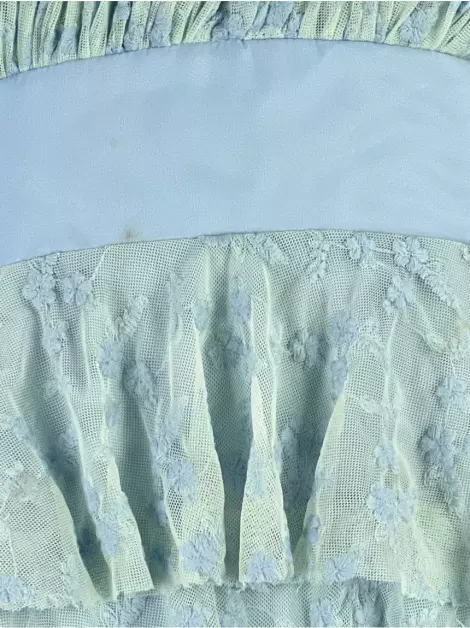 Vestido de Festa Arthur Caliman Longo Azul