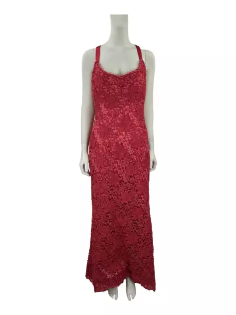 Vestido de Festa Daslu Renda Vermelho
