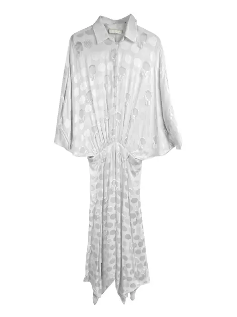 Vestido de Festa De Goeye Texturixado Gelo