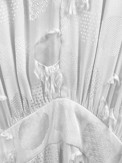 Vestido de Festa De Goeye Texturixado Gelo