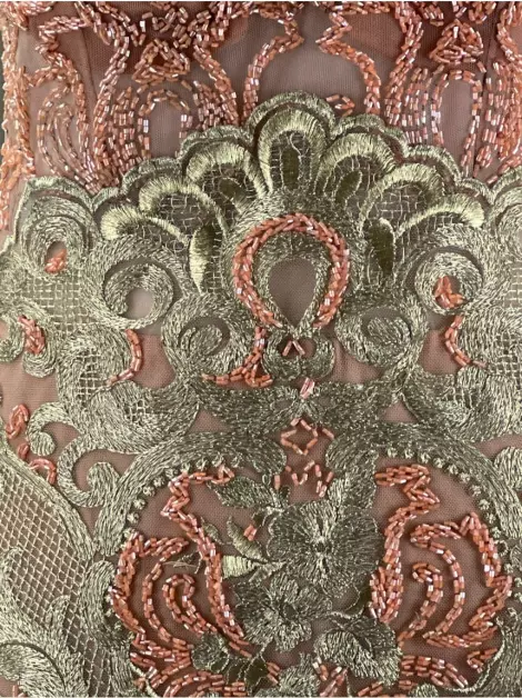 Vestido de Festa Patricia Bonaldi Renda Bicolor
