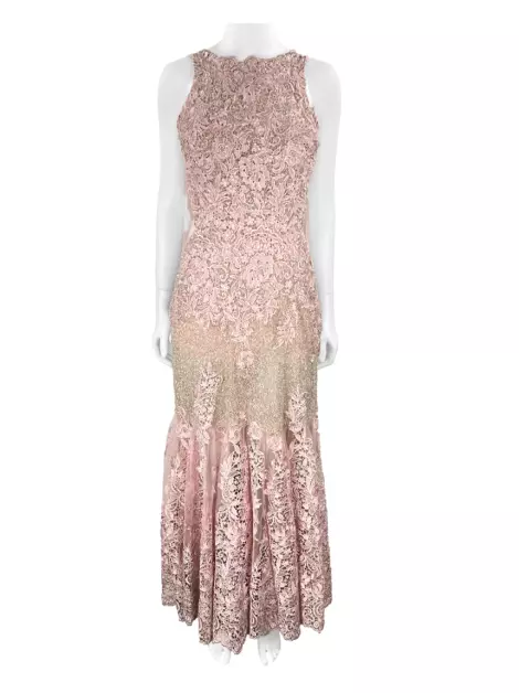 Vestido de Festa Patricia Bonaldi Texturizado Rosa