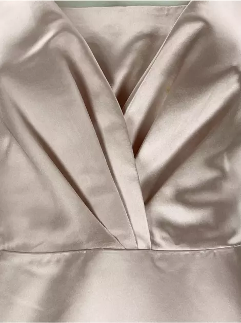 Vestido de Festa Reinaldo Lourenço Longo Rosa