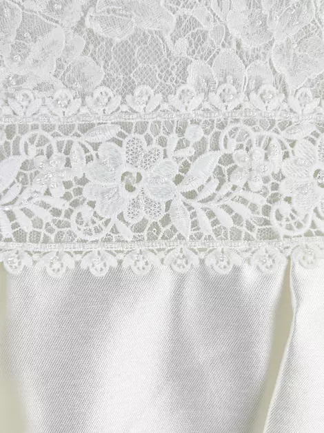 Vestido de Festa Rosa Clará by Aire Barcelona Rendado Off-White
