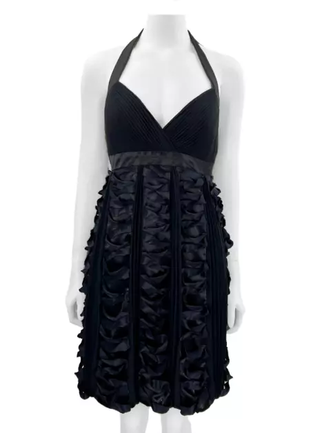 Vestido de Festa Sue Wong Texturizado Preto