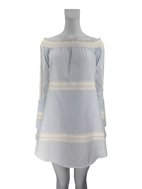 Vestido Derek Lam Texturizado Azul