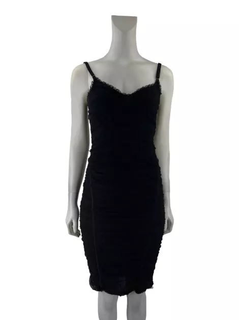 Vestido D&G Tecido Preto