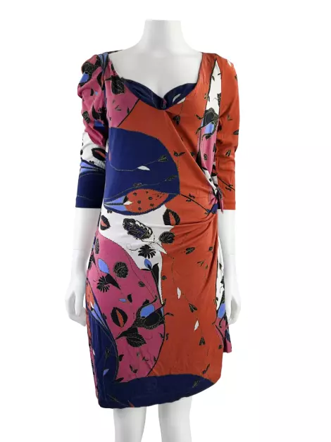 Vestido Diane Von Furstenberg Curto Seda Estampada