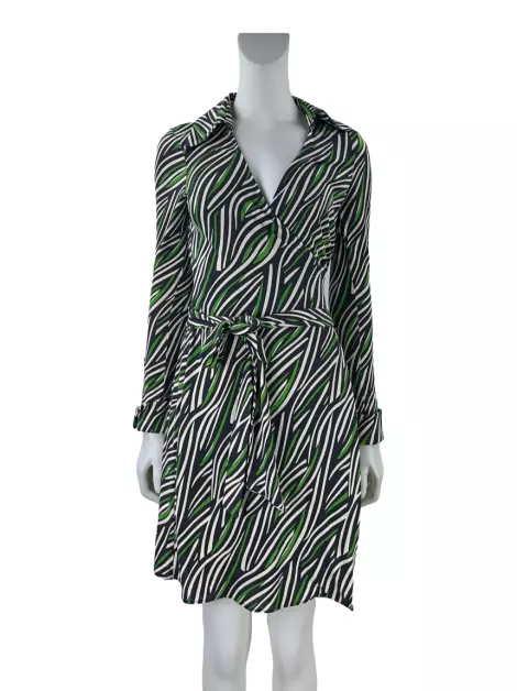 Vestido Diane Von Furstenberg 100% Seda Tamanho 6 Brasil Tamanho