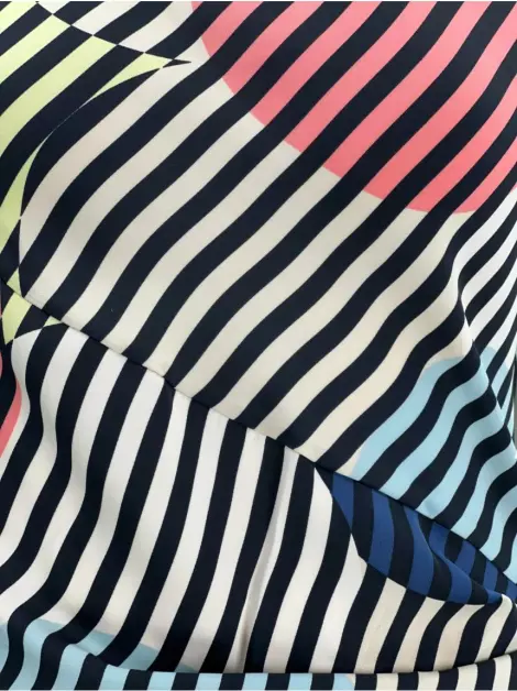 Vestido Diane Von Furstenberg Leron Listras Multicolor