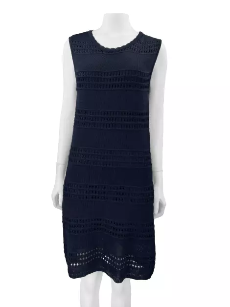 Vestido Egrey Tricot Azul
