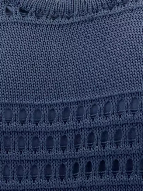 Vestido Egrey Tricot Azul