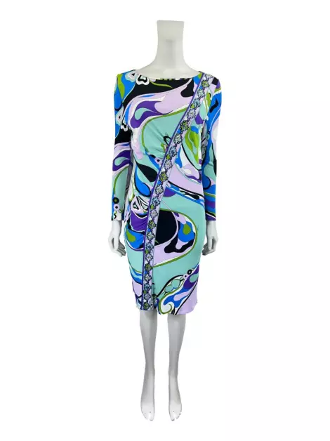 Vestido Emilio Pucci Malha Estampada