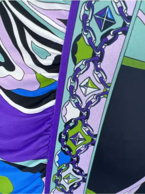 Vestido Emilio Pucci Malha Estampada