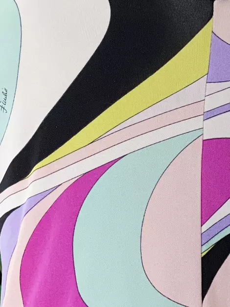Vestido Emilio Pucci Seda Estampada