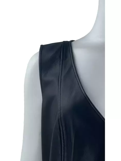 Vestido Emporio Armani Reto Couro