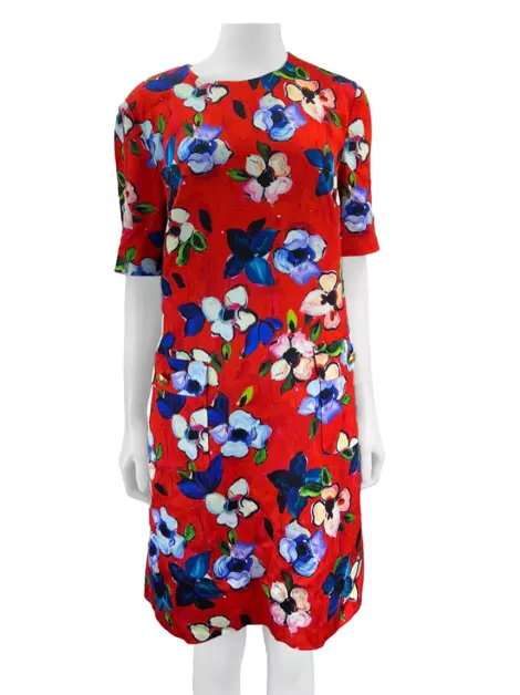 Vestido Escada Tecido Floral