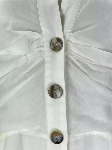 Vestido Essenciale Linho Off White
