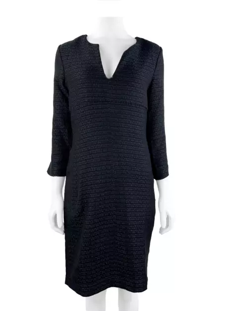 Vestido Eva Texturizado Preto